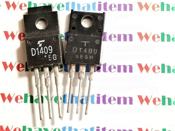 2SD1409 / D1409 / TRANSISTOR / TO220 / 2 PIECES (qzty)