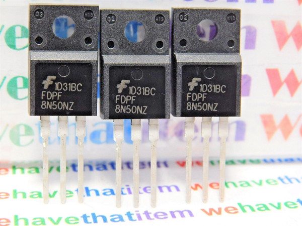 FDPF8N50NZ / FET / TO220 / 3 PIECES (qzty)