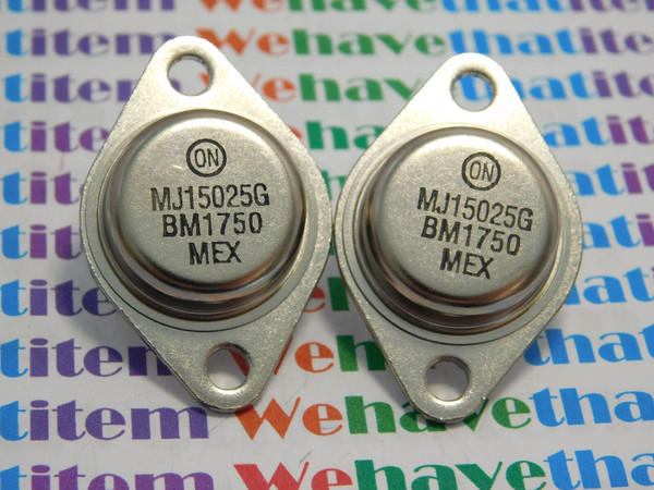 MJ15025G / TRANSISTOR / TO3 / 2 PIECES (qzty)