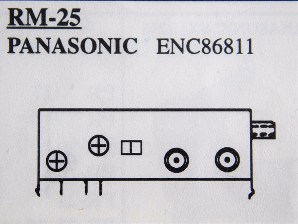 ENC86811 / for PANASONIC / VCR RF MODULATOR / RM-25 /1 PIECE (qzty)