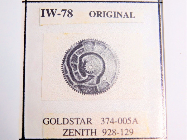 IDLER WHEEL / IW78 / GOLDSTAR 374-005A / ZENITH 928-129 / VCR / 1 PIECE (qzty)