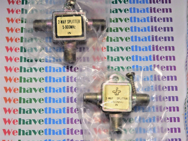  2 WAY SPLITTER / 5-900Mhz / 2 PIECES (qzty)