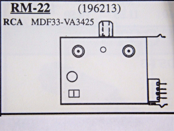 MDF33-VA3425/ 196213 / for RCA / VCR RF MODULATOR / RM-22 /1 PIECE(qzty)