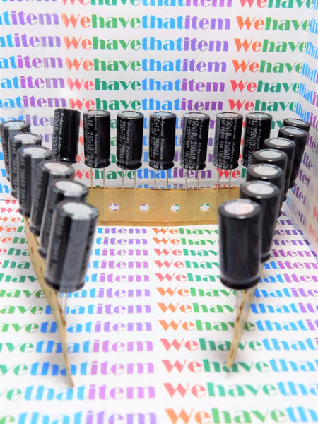 10uf 250v / ELECTROLYTIC CAPACITOR / 105 DEGREES  / 20 PIECES (qzty)