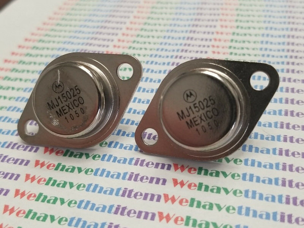 MJ15025 / TRANSISTOR/ MOTOROLA / TO3 / 2 PIECES (qzty)