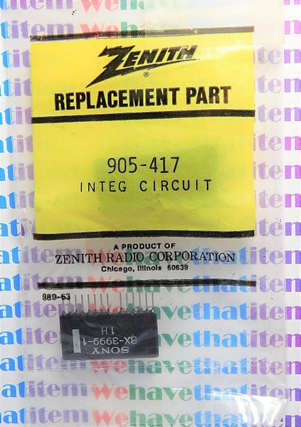 BX-3999-1 / BX3999-1 / ZENITH 905-417 / IC / SIP / 1 PIECE (qzty)