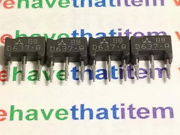 2SD636-Q / D637-Q / TRANSISTOR / M TYPE MOLD / PANASONIC / 4 PIECES  (qzty)