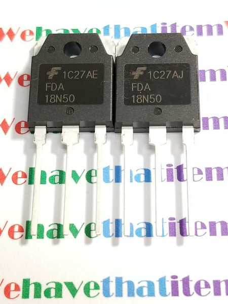 FDA18N50 / MOSFET / TO3P / 2 PIECES (qzty)