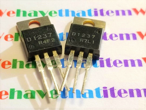 2SD1237 / D1237 / TRANSISTOR / TO220 / 2 PIECES  (qzty)
