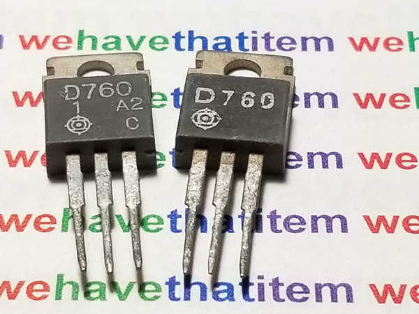 2SD760 / D760 / TRANSISTOR / TO220 / 2 PIECES  (qzty)
