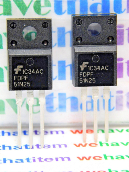 FDPF51N25 / FET / TO220 / 2 PIECES (qzty)