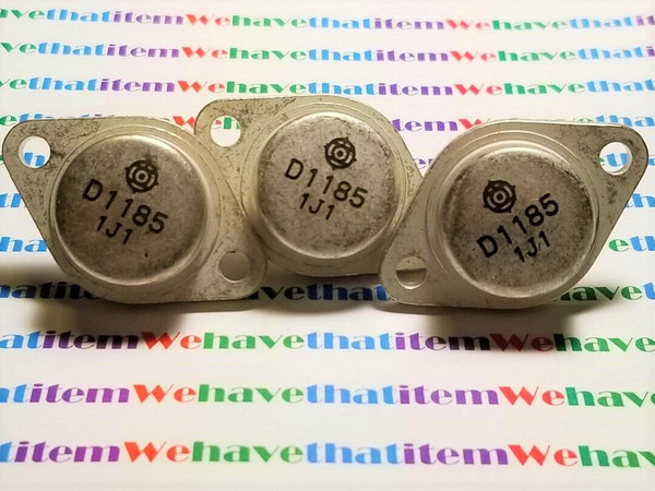 2SD1185 / D1185 / TRANSISTOR / TO3 / 3 PIECES  (qzty)