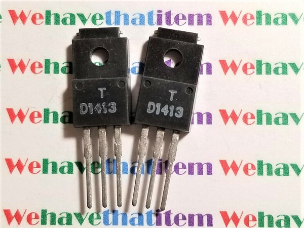 2SD1413 / D1413 / TRANSISTOR / TO220 / 2 PIECES (qzty)