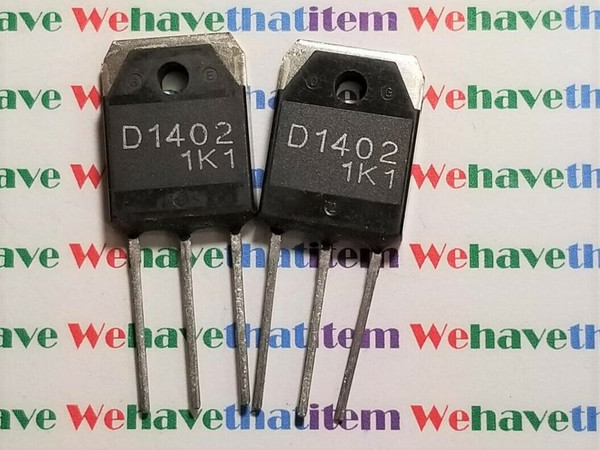 2SD1402 / D1402 / TRANSISTOR / TO3P / 2 PIECES (qzty)