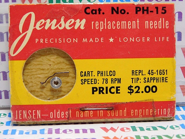 JENSEN / PH-15 / REPLACES PHILCO 45-1615 / 1 PIECE (qzty)