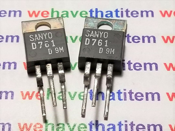 2SD761 / D761 / TRANSISTOR / TO220 / 2 PIECES  (qzty)