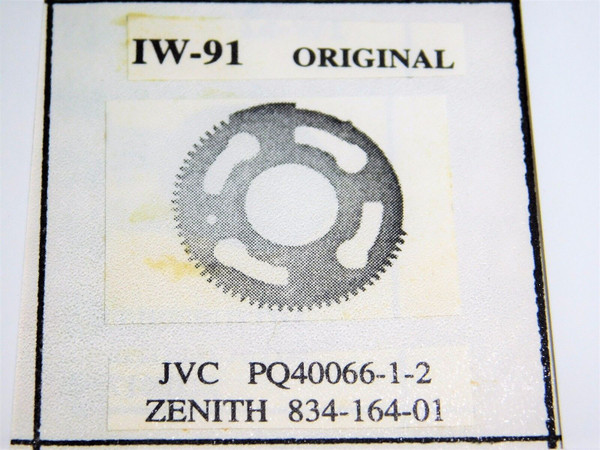 IDLER WHEEL / IW91 / JVC PQ40066-1-2 / ZENITH 834-164-01 / VCR / 1 PIECE (qzty)