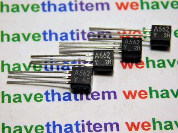 2SA562Y / A562Y / TRANSISTOR / TO92 STRAIGHT LEADS / 4 PIECES (qzty)