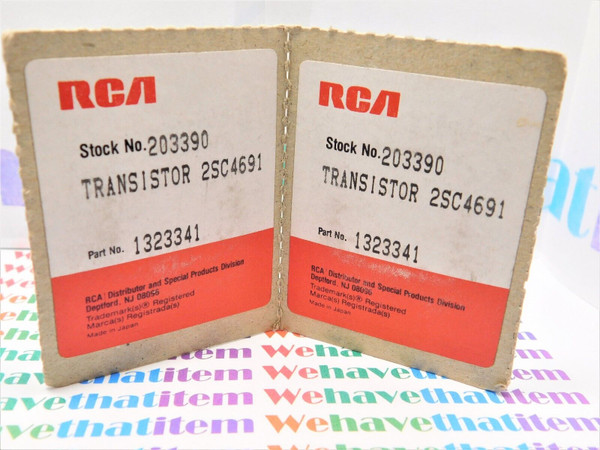 2SC4691 / RCA 203390 / TRANSISTOR / SURFACE MOUNT / 2 PIECES (qzty)