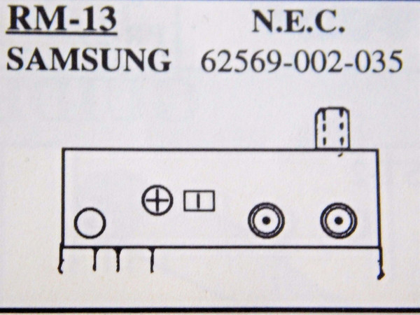 62569-002-035 / for SAMSUNG, NEC / VCR RF MODULATOR / RM-13 /1 PIECE(qzty)