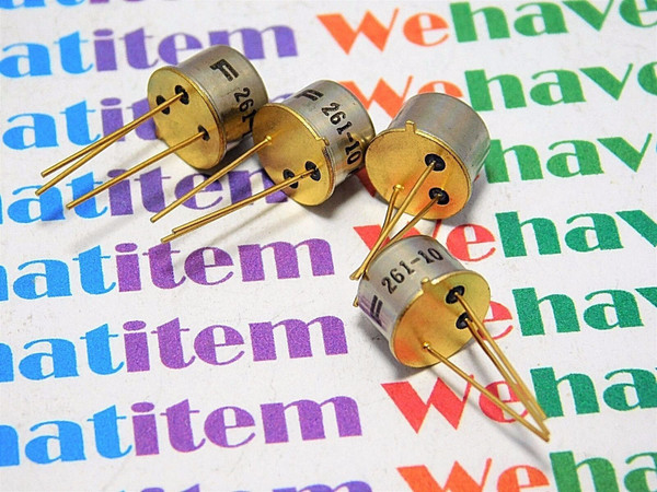 F261-10 / 261-10 / TYPE S42160 / TRANSISTOR / TO5 / 4 PIECES   (qzty)