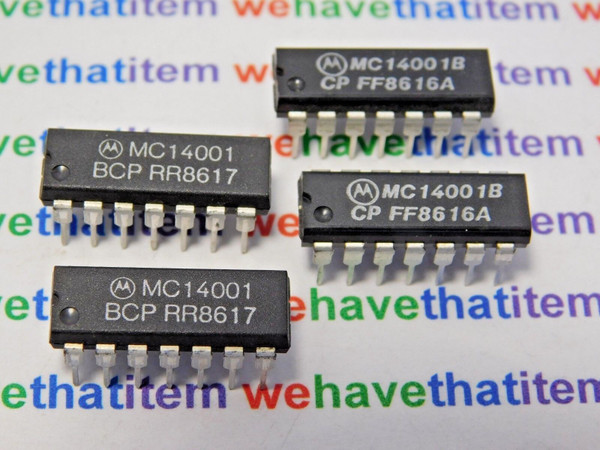 MC14001B / MC14001BCP / IC / DIP / 4 PIECES (QZTY)