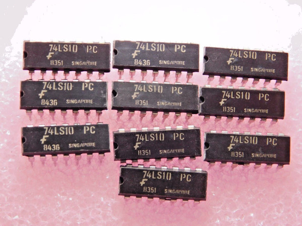 74LS10PC / IC / DIP / 10 PIECES (qzty)