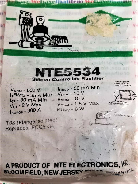 NTE5534 / SCR / CROSSES TO ECG5534 / 1 PIECE  (qzty)