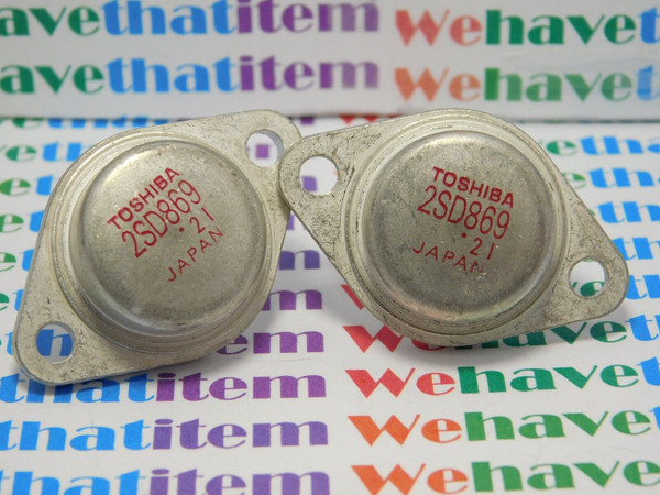 2SD869 / TRANSISTOR / TO3 / 2 PIECES (qzty)