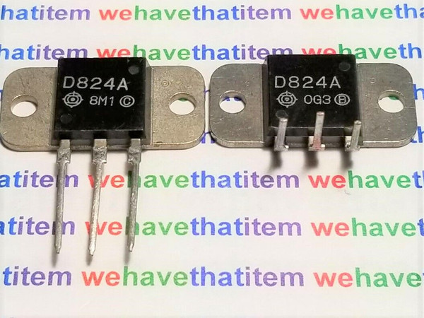 2SD824A  / D824A / TRANSISTOR / TO218 ON A HEAT SINK / 2 PIECES  (qzty)
