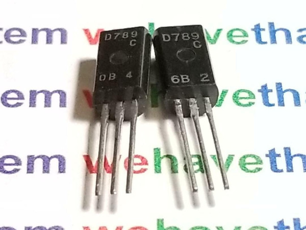2SD789 / D789 / TRANSISTOR / TO92 EXTENDED / 2 PIECES  (qzty)