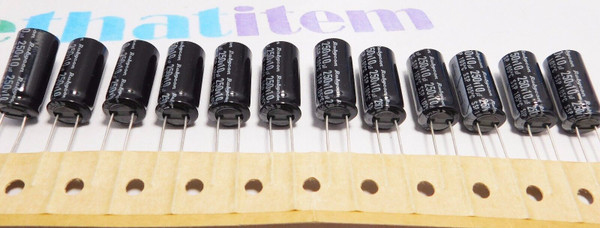 10uf 2500v / ELECTROLYTIC CAPACITOR / 105 DEGREES  / 12 PIECES (qzty)