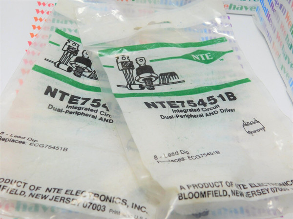 NTE75451B /COMPARABLE TO ECG75451B / IC / 8 PIN DIP / 2 PIECES (QZTY)