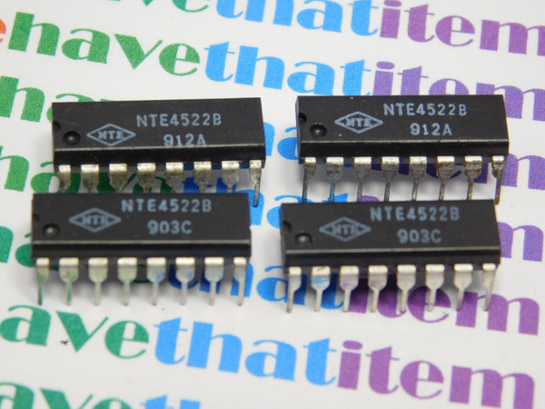 NTE4522B /COMPARABLE TO ECG4522B / IC / DIP / 4 PIECES (QZTY)