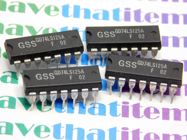 GD74LS125A / COMPARABLE TO ECG74LS125A, NTE74LS125A / IC / DIP / 4 PIECES (QZTY)