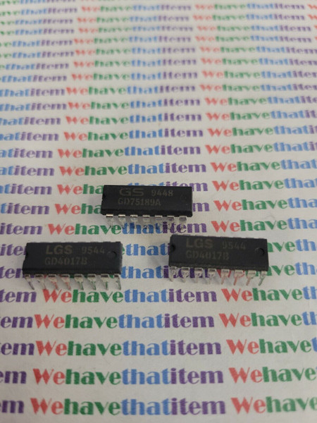 GD4017B / GOLDSTAR  / IC / DIP / 3 PIECES (qzty)