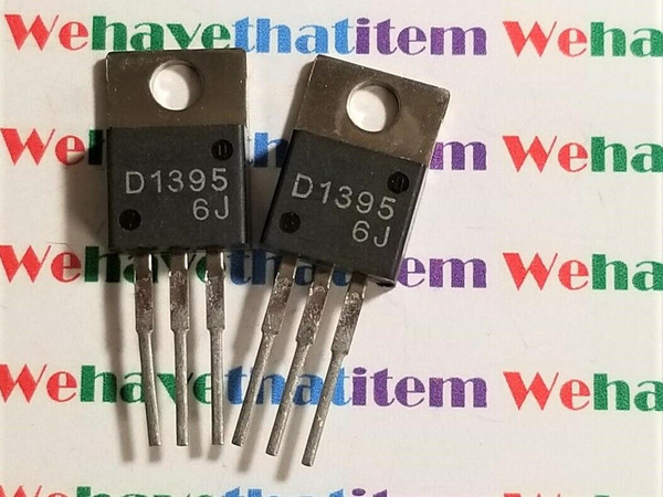 2SD1395 / D1395 / TRANSISTOR / TO220 / 2 PIECES  (qzty)