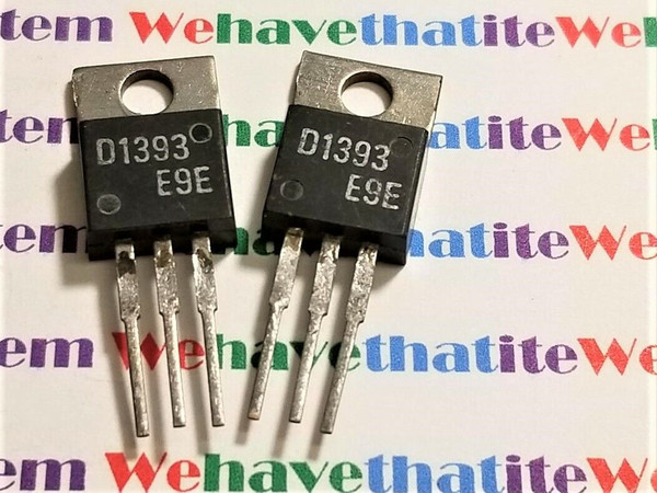 2SD1393 / D1393 / TRANSISTOR / TO220 / 2 PIECES  (qzty)