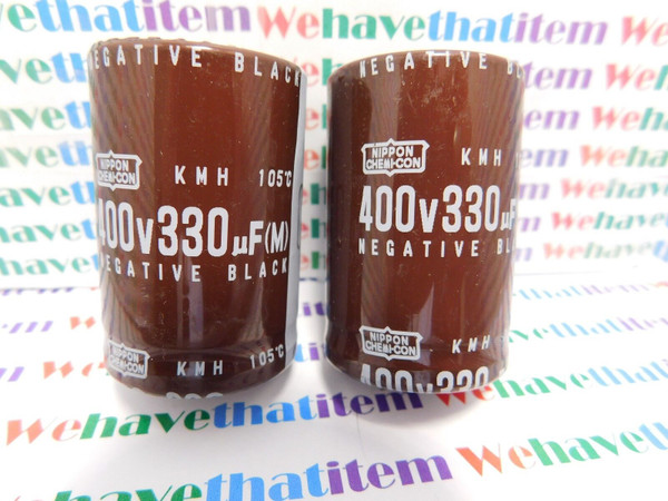 330uf 400 volt / ELECTROLYTIC CAPACITOR / 105 degree / 2 PIECES (qzty)