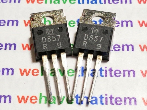 2SD857 / D857 / TRANSISTOR / TO220 / 2 PIECES  (qzty)
