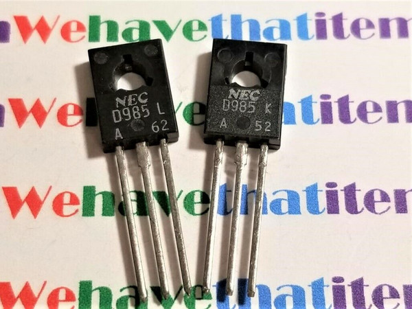 2SD985 / D985 / TRANSISTOR  / TO126 / 2 PIECES  (qzty)
