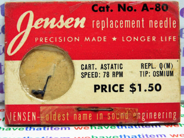 JENSEN / A-80 / REPLACES ASTATIC Q (M) / 1 PIECE (qzty)