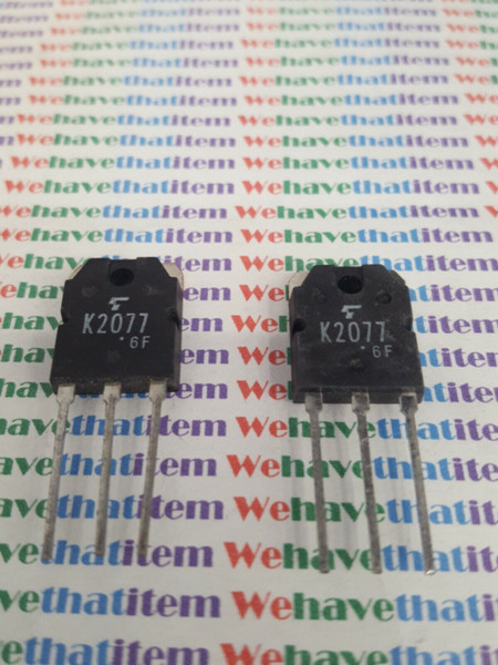 2SK2077 / K2077 / FET / TO3P / 2 PIECES  (qzty)