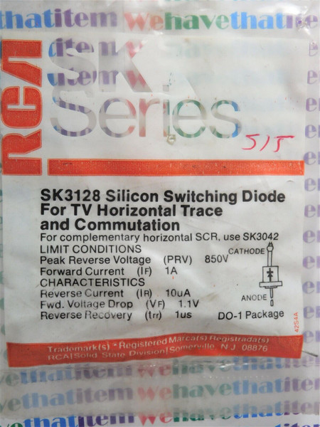 SK3128  / CROSSES TO ECG515, NTE515 / DIODE / 1 PIECE /  (qzty)