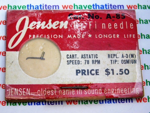 JENSEN / A-85 / REPLACES ASTATIC A-3 (M) / 1 PIECE (qzty)