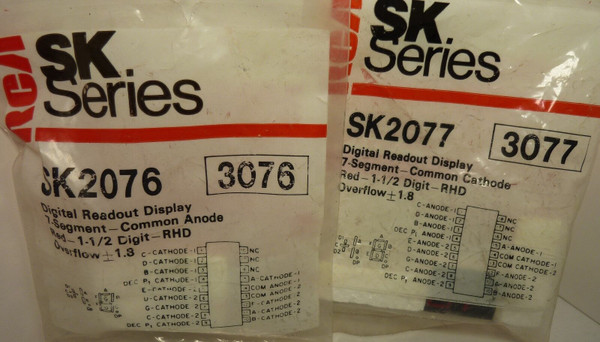 SK2076 (NTE3076) & SK2077 (NTE3077 / DIGITAL READOUT DISPLAY/ 2 PIECES /  (qzty)