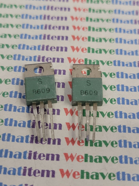 2SB609 / B609 / TRANSISTOR / TO220 / 2 PIECES (qzty)