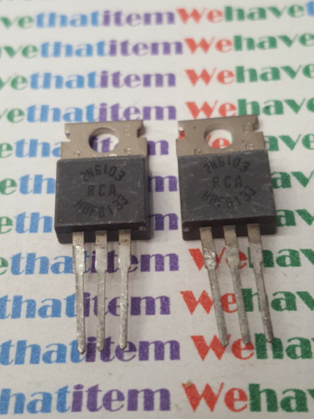 2N6103 / TRANSISTOR / 2 PIECES / (qzty)