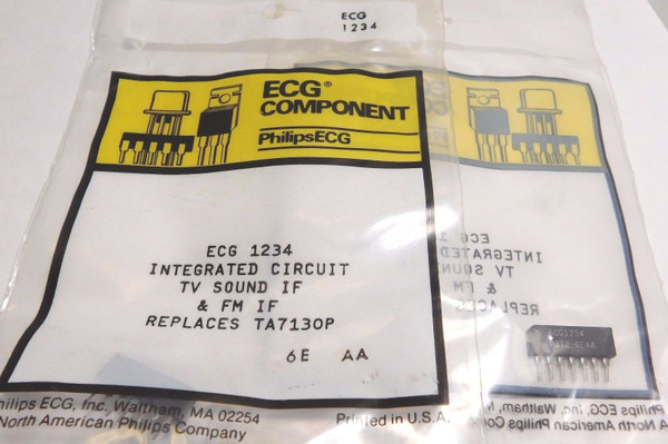 ECG1234 / COMPARABLE TO NTE1234 / IC / SIP / 2 PIECES (qzty)