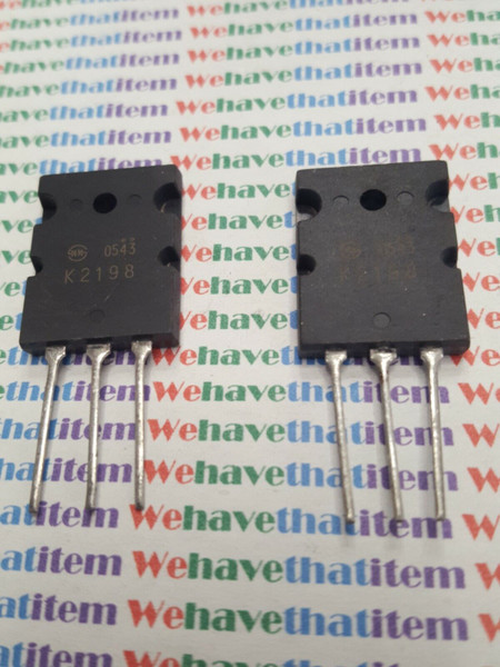 2SK2198 / K2198 / FET / TO3P / 2 PIECES  (qzty)